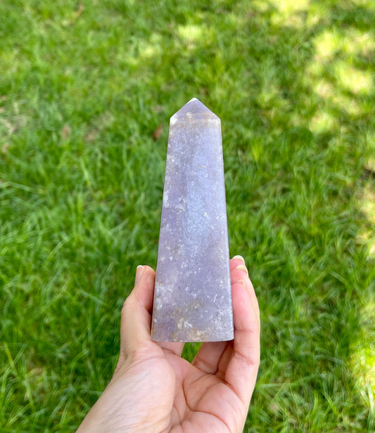 1pc. Lepidolite Crystal - Large Lepidolite Tower - Purple Lepidolite Obelisk - Lepidolite Mineral -  Crystal Tower - Purple Crystal tower