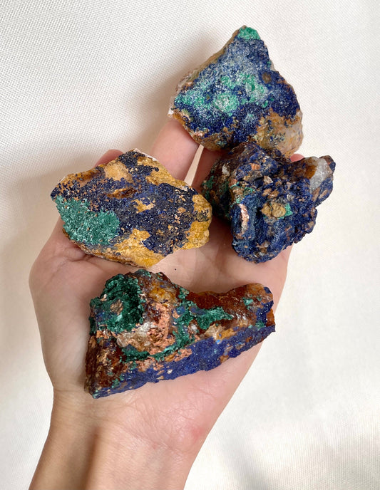 1pc. Azurite Malachite Crystal Cluster -  Raw Mineral - Raw Azurite Malachite - Raw Stone - Mineral Specimen - Rare Crystals - Malachite