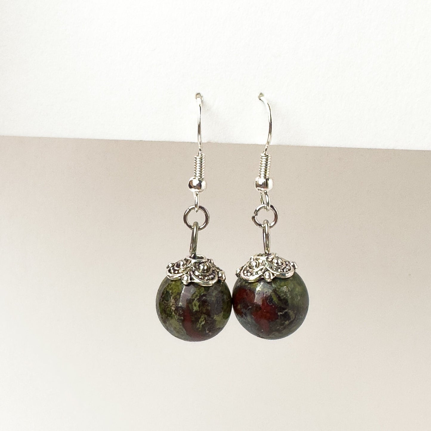 Bloodstone earrings