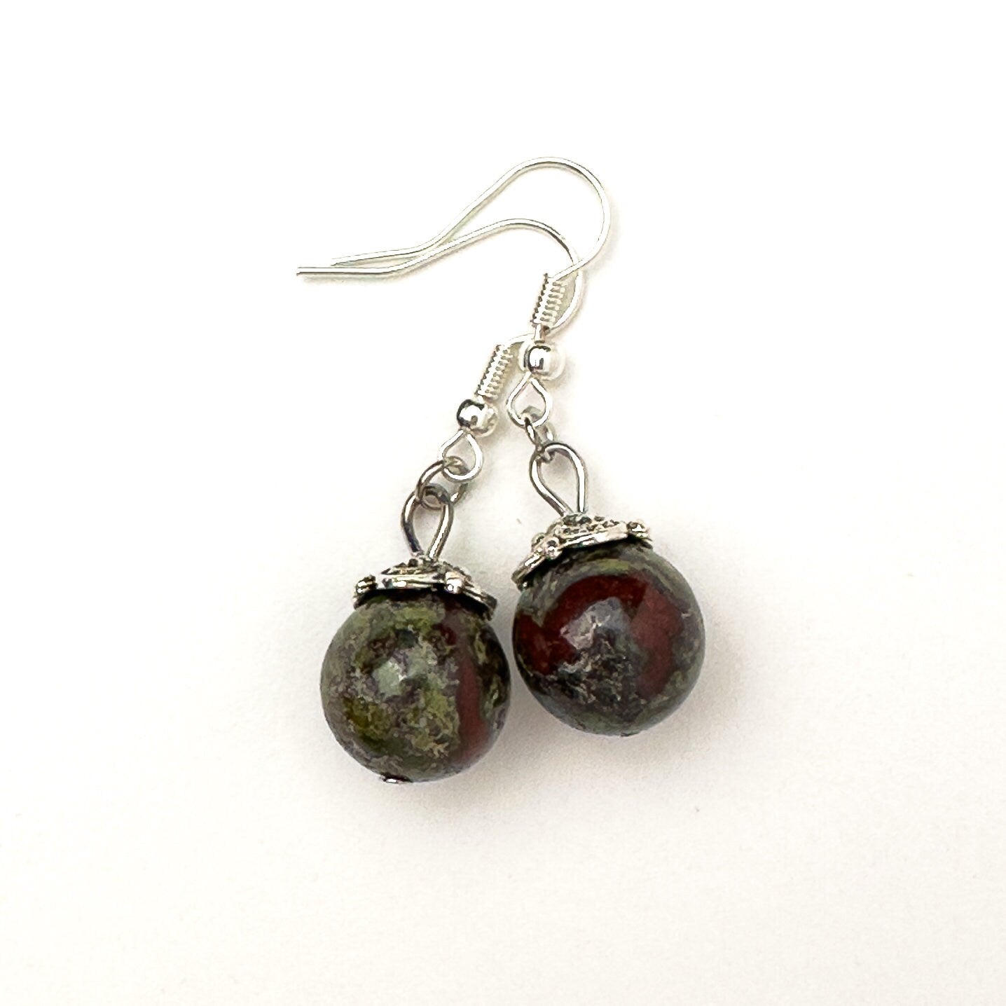 Bloodstone earrings